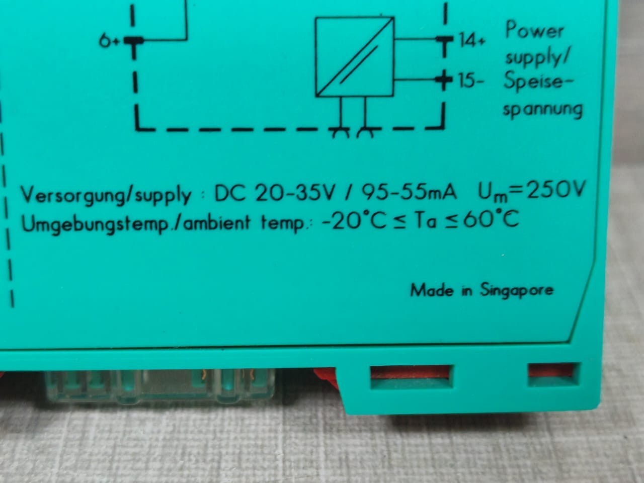 Pepperl+Fuchs KFD2-STC4-EX1 PEPPERL+FUCHS KFD2-STC4-Ex1 K-SYSTEM SMART TRANSMITTER ISOLATOR P/N: 122580 10
