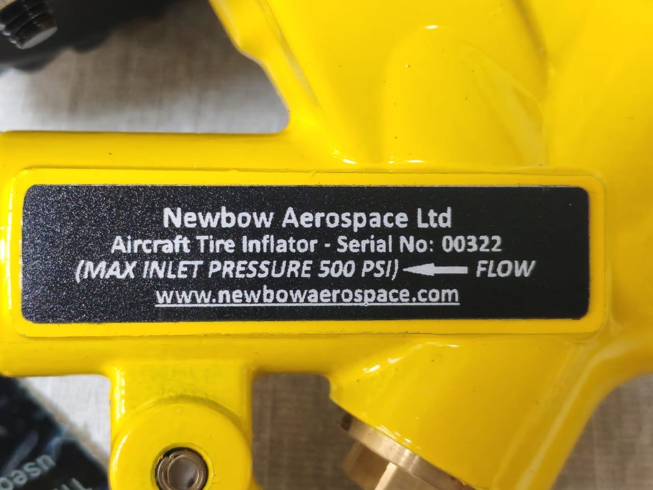 NewBow Aerospace MK7-ATIS-GBC-GH NewBow Aerospace MK7-ATIS-GBC-GH Aircraft Tire Inflator 7