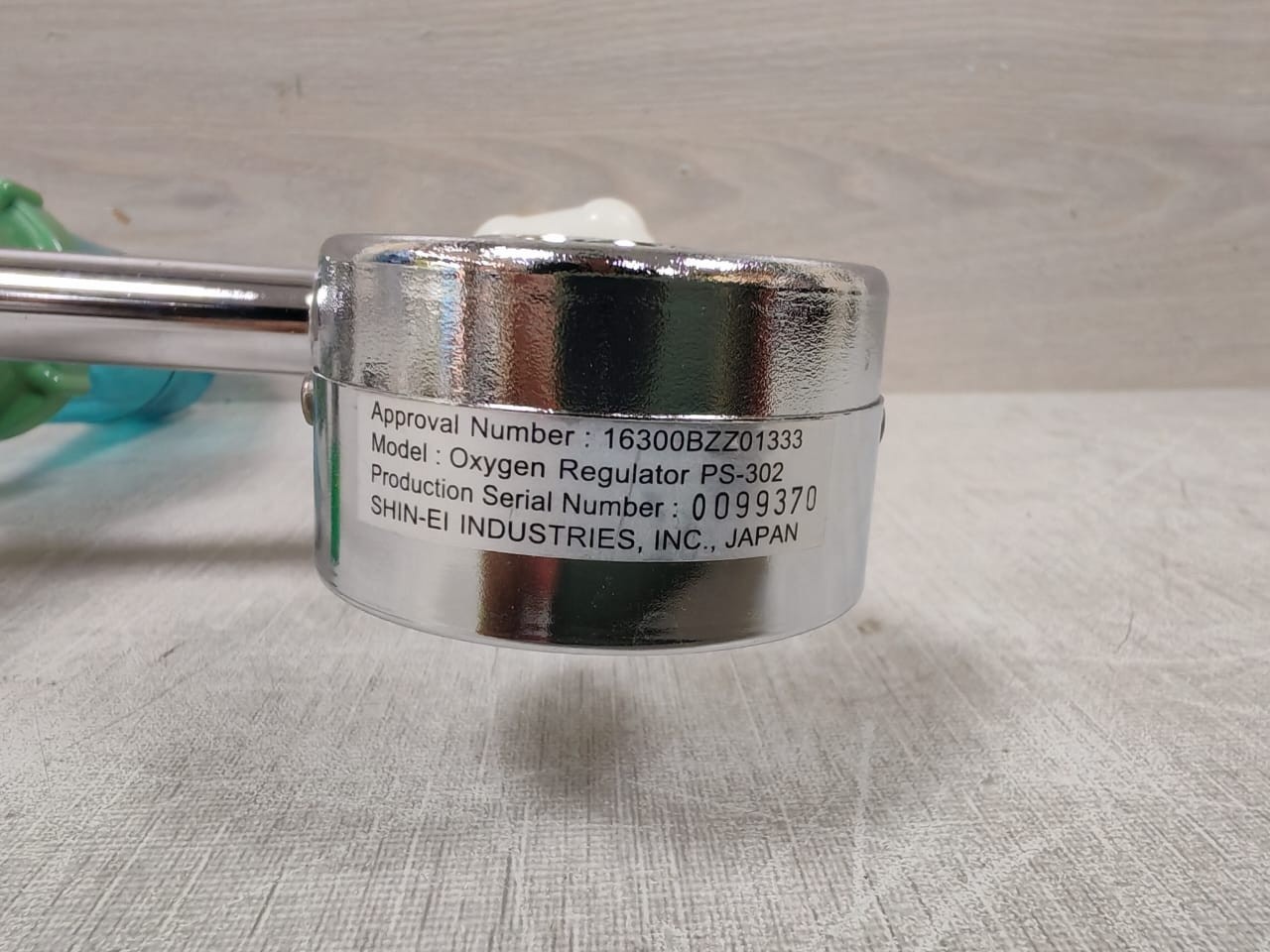 SHIN-EI PS-302 SHIN-EI INDUSTRIES INC. OXYGEN REGULATOR PS-302 3