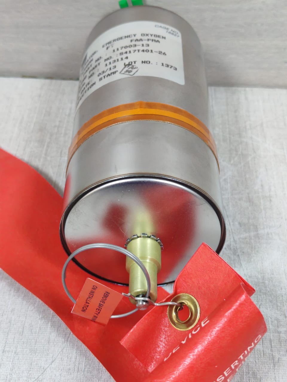 B/E AEROSPACE 117003-13 B/E AEROSPACE 117003-13 EMERGENCY GENERATOR CAGE NO.16827 FAA-PMA 8