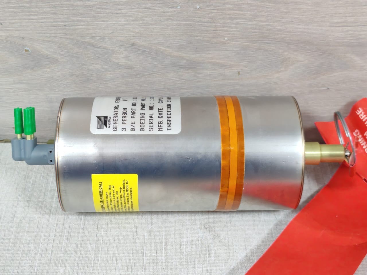 B/E AEROSPACE 117003-13 B/E AEROSPACE 117003-13 EMERGENCY GENERATOR CAGE NO.16827 FAA-PMA 10