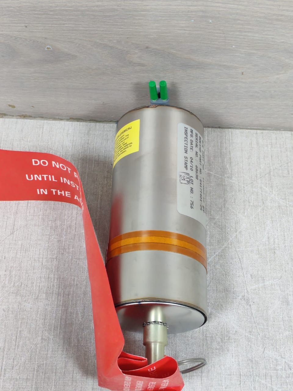 B/E AEROSPACE 117003-12 B/E AEROSPACE 117003-12 EMERGENCY GENERATOR CAGE NO.16827 FAA-PMA 6