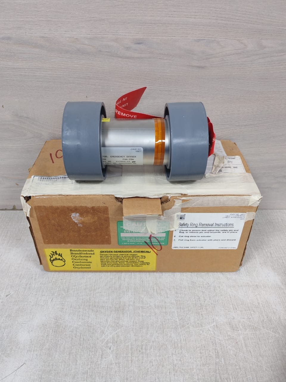 B/E AEROSPACE 117003-12 EMERGENCY GENERATOR CAGE NO.16827 FAA-PMA