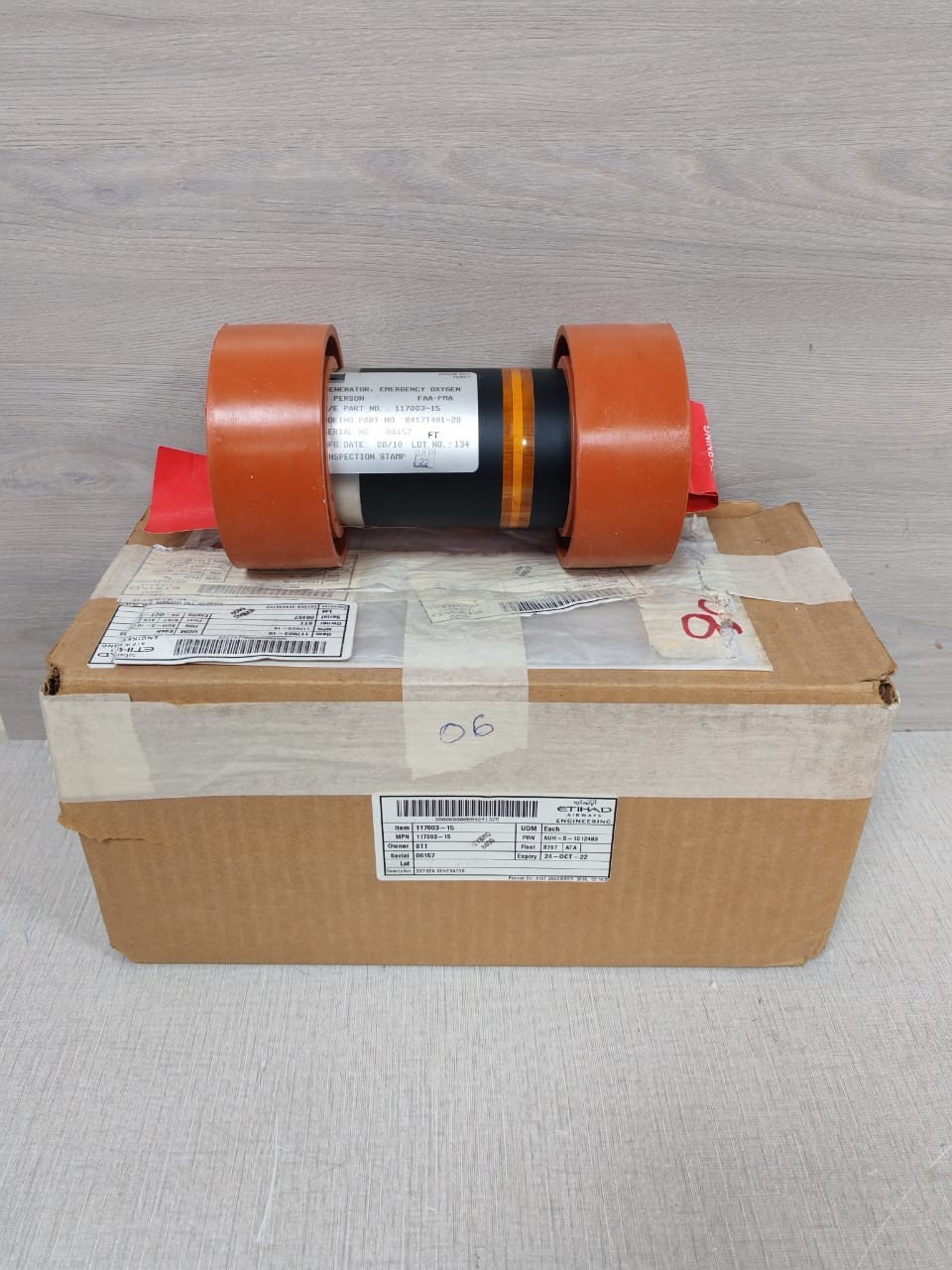 B/E AEROSPACE 117003-15 EMERGENCY GENERATOR CAGE NO.16827 FAA-PMA