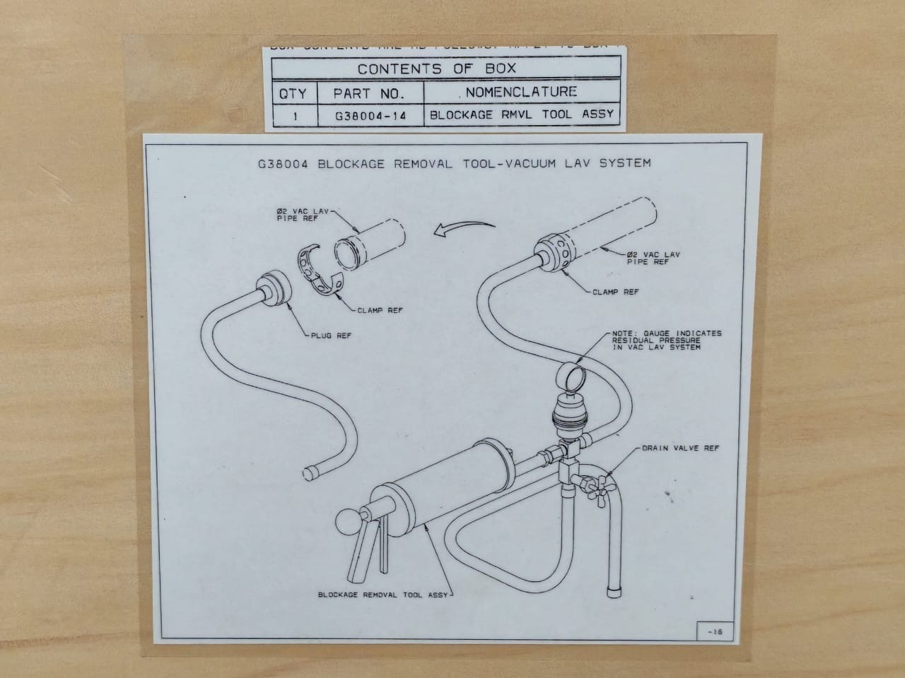 UNKNOWN G38004-14 G38004-14 Blockage Tool-Vacuum Lav System General Pipe Cleaners 4