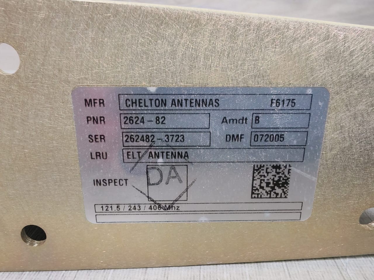 CHELTON 2624-82 CHELTON ANTENNAS F6175 PNR: 2624-82 5