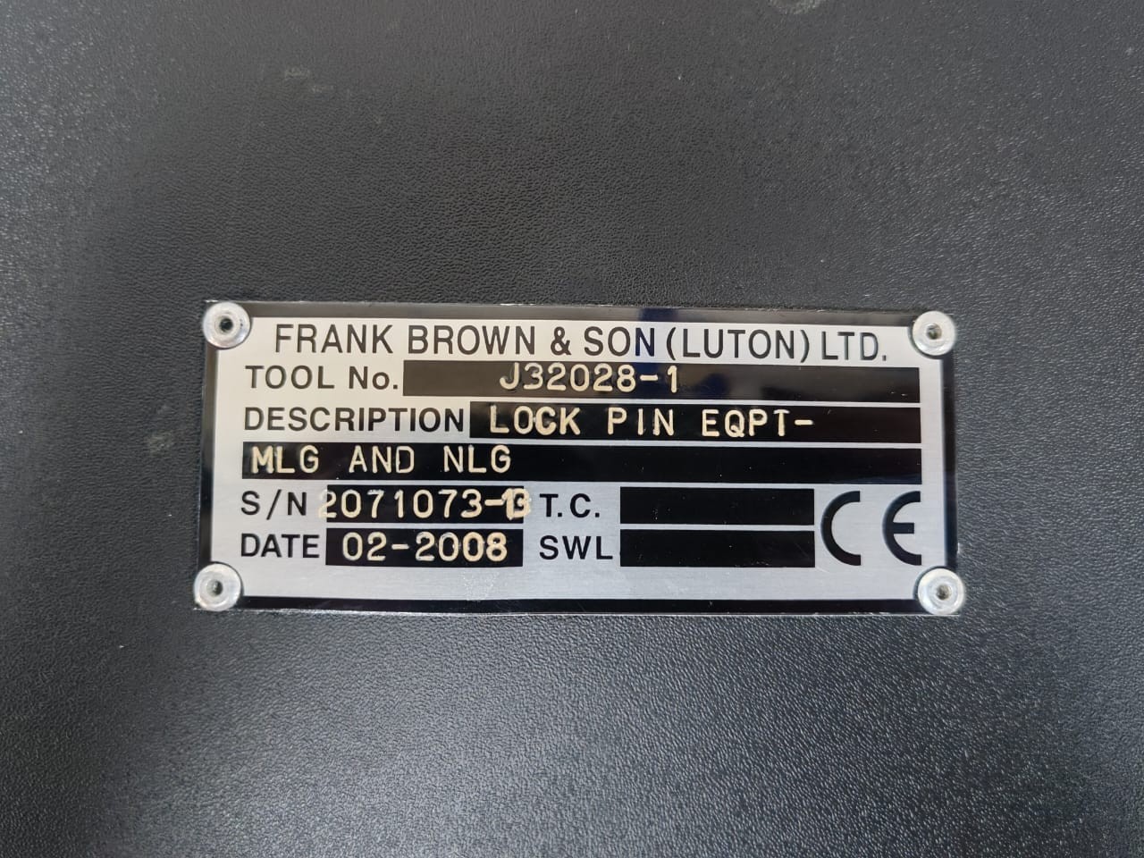 Frank Brown & Son LTD J32028-1 Frank Brown & Son LTD. J32028-1 Lock Pin Eqpt-MLG and NLG (Set of 3) 5