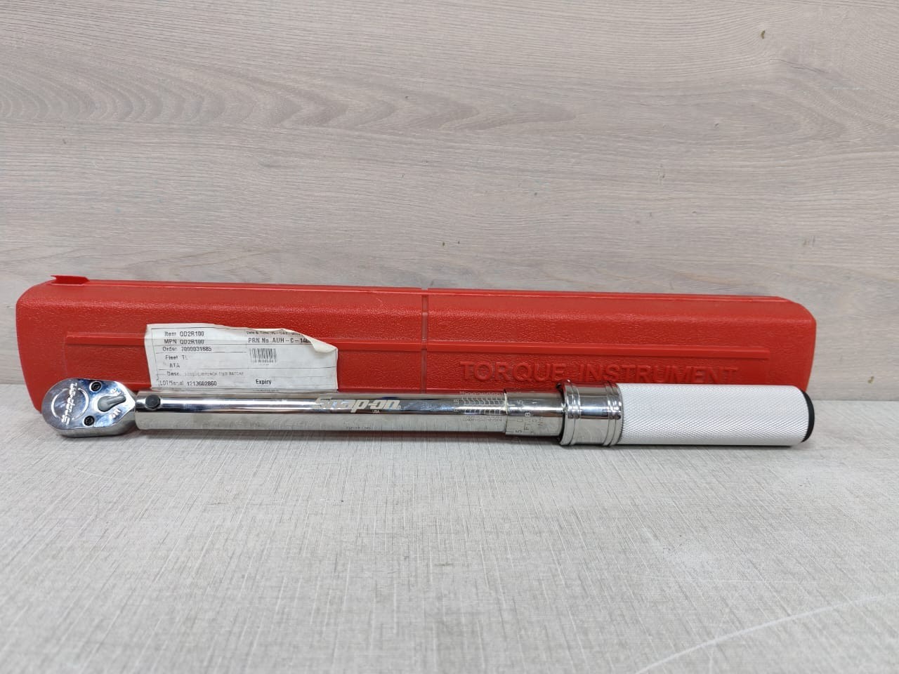 TORQUE INSTRUMENT PN: 5662012 SNAP-ON TORQUE INSTRUMENT QD2R100 PN: 5662012 WRENCHED FIXED RATCHE 2