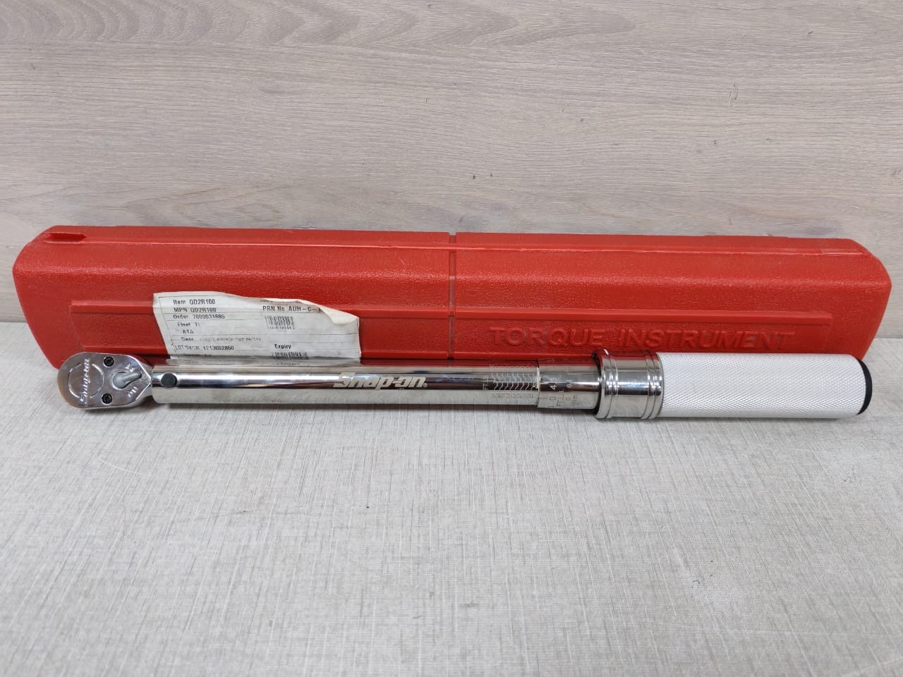 SNAP-ON TORQUE INSTRUMENT QD2R100 PN: 5662012 WRENCHED FIXED RATCHE