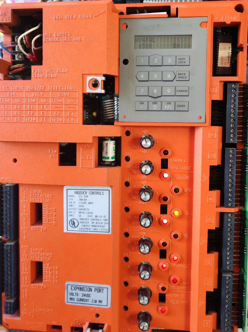 INFINITY ANDOVER CONTROLS SCX 920 115 VAC 60HZ