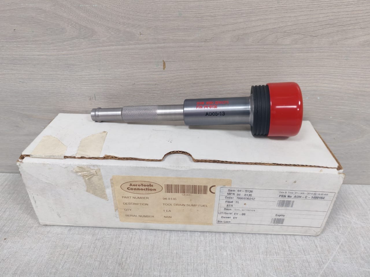 AEROTOOLS CONNECTION 94-8136 AEROTOOLS CONNECTION 94-8136 TOOL DRAIN SUMP FUEL 2