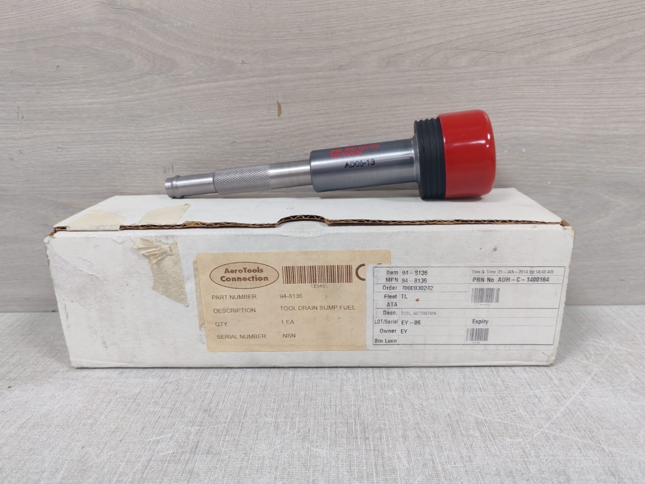 AEROTOOLS CONNECTION 94-8136 TOOL DRAIN SUMP FUEL