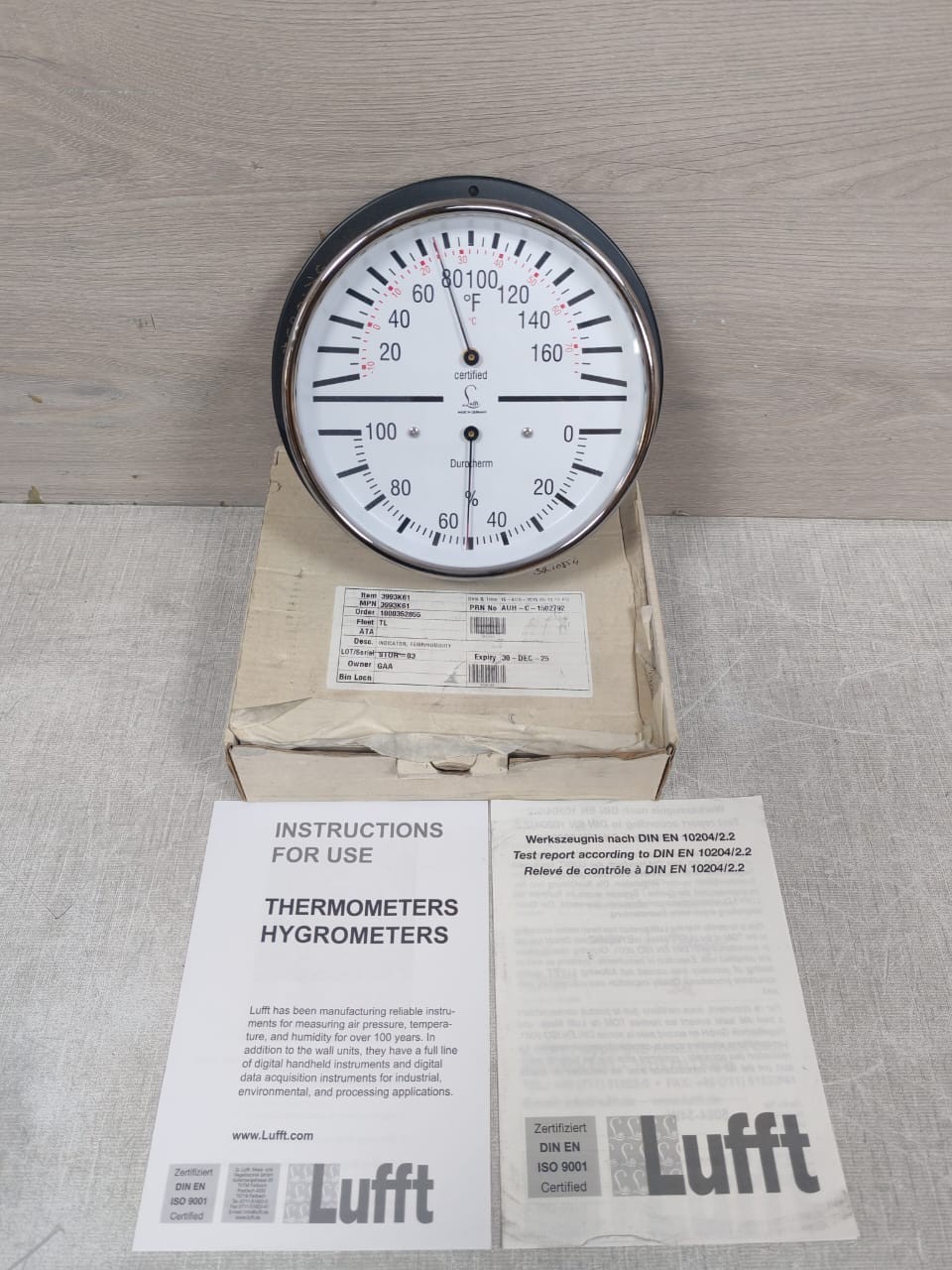 DUROTHERM 3993K61 DUROTHERM 3993K61 INDICATOR TEMPERATURE HUMIDITY 2