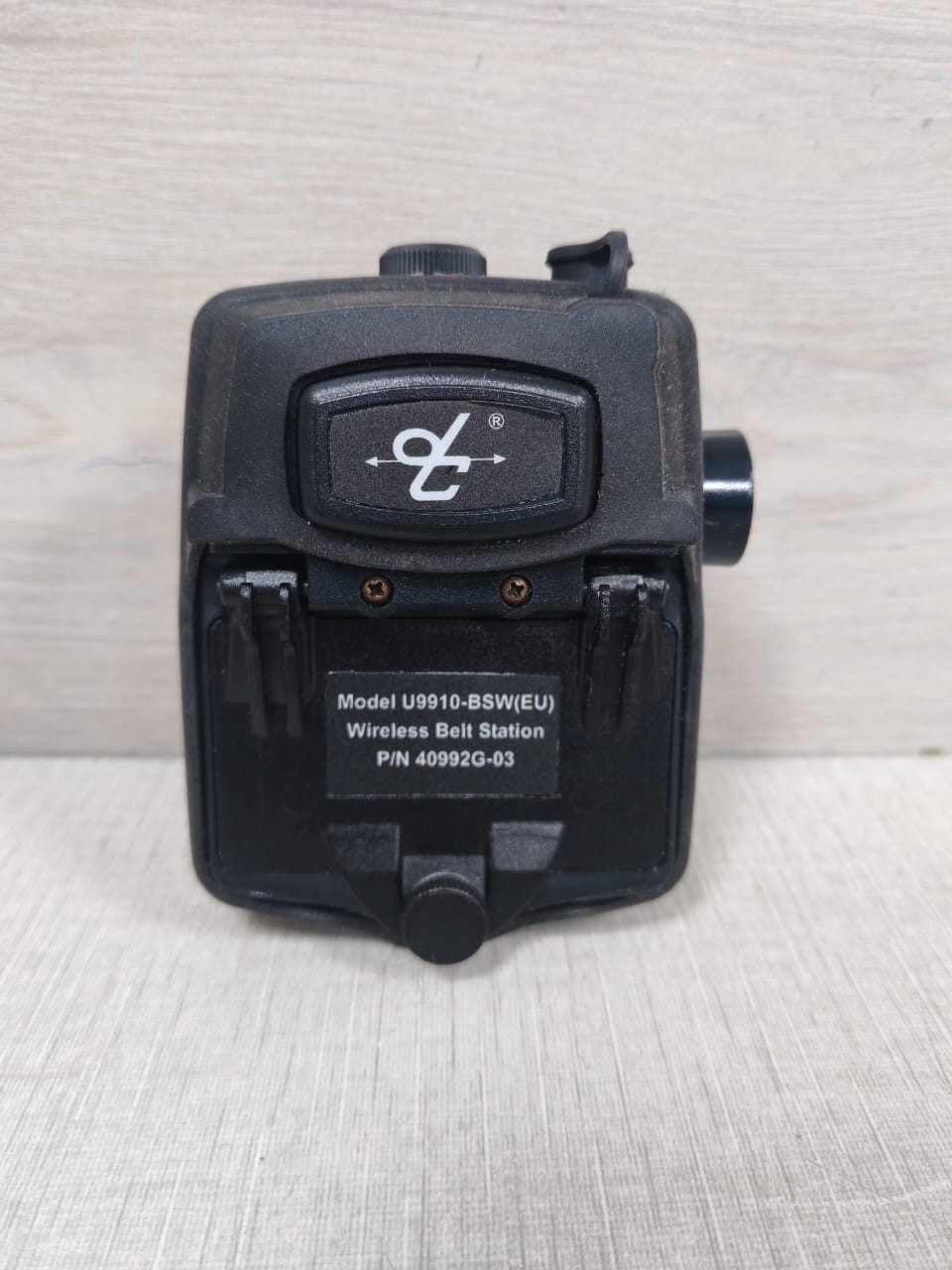 DAVID CLARK MODEL U9910-BSW(EU) WIRELESS BELT STATION P/N 40992G-03
