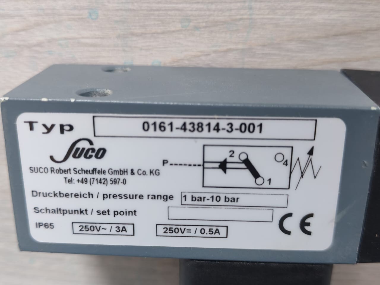 Suco 0161-43814-3-001 Suco 0161-43814-3-001 Pressure Switch 2