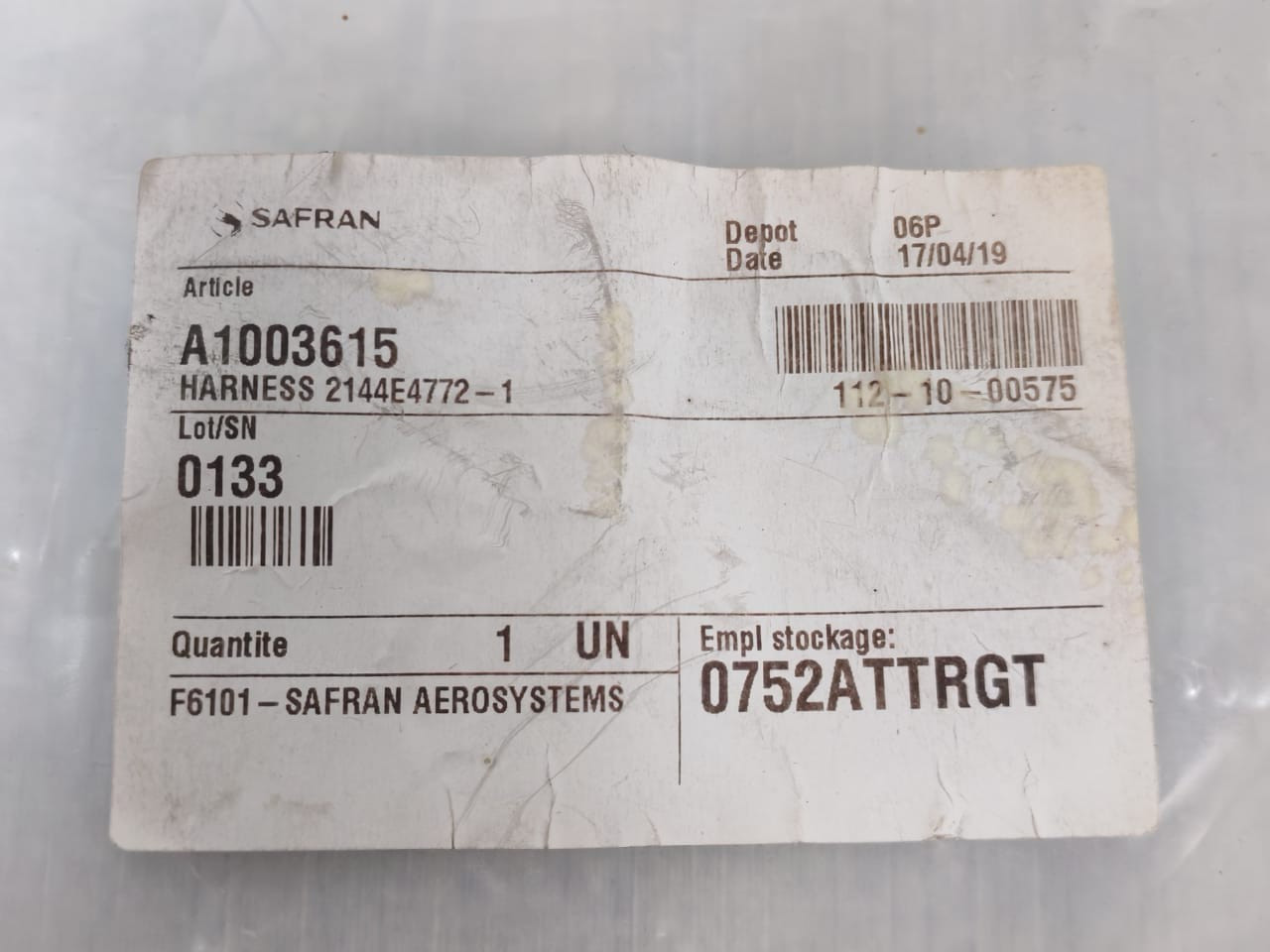 Safran Aerosystems 2144E4772-1 Safran Aerosystems 2144E4772-1 Wiring Harness 10