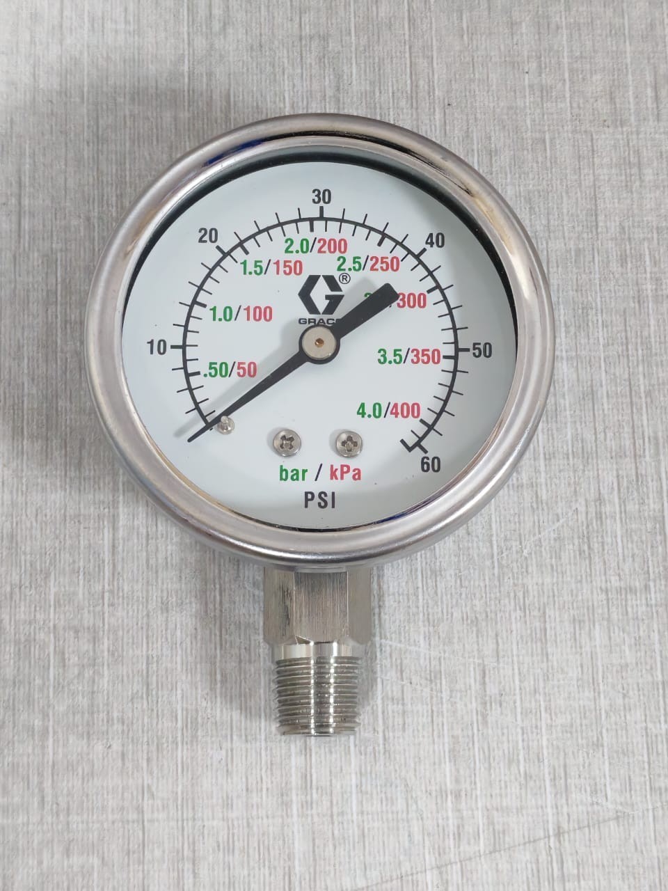 Graco 195583 Gauge Pressure Fluid 60 PSI