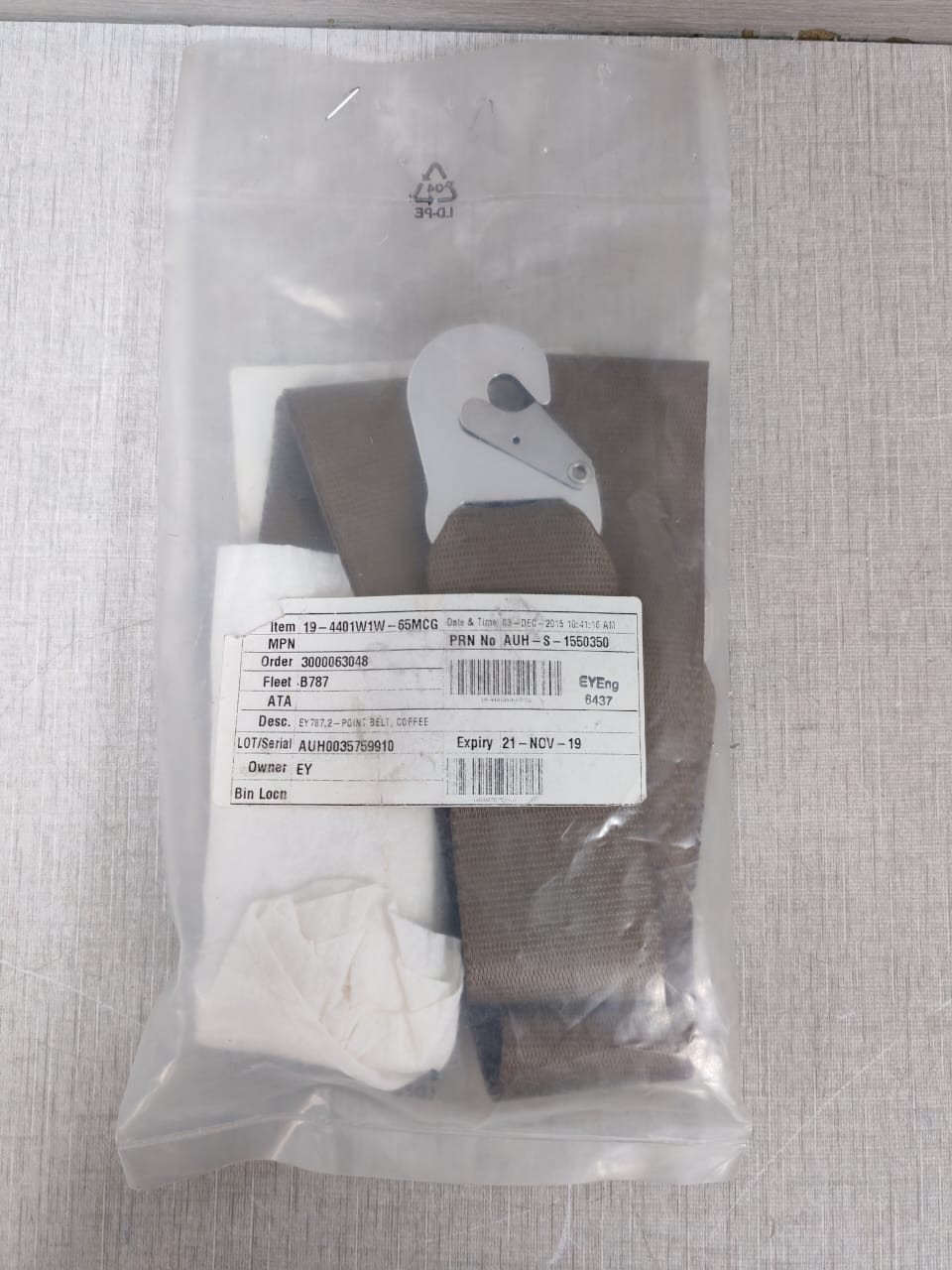SCHROTH 19-4401W1W-65MCG SCHROTH 19-4401W1W-65MCG EY787.2 POINT BELT 3