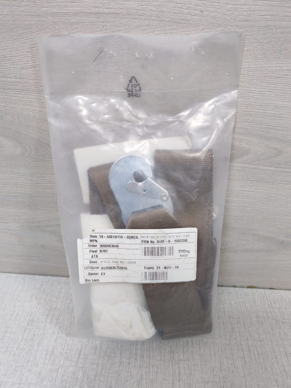 SCHROTH 19-4401W1W-65MCG EY787.2 POINT BELT