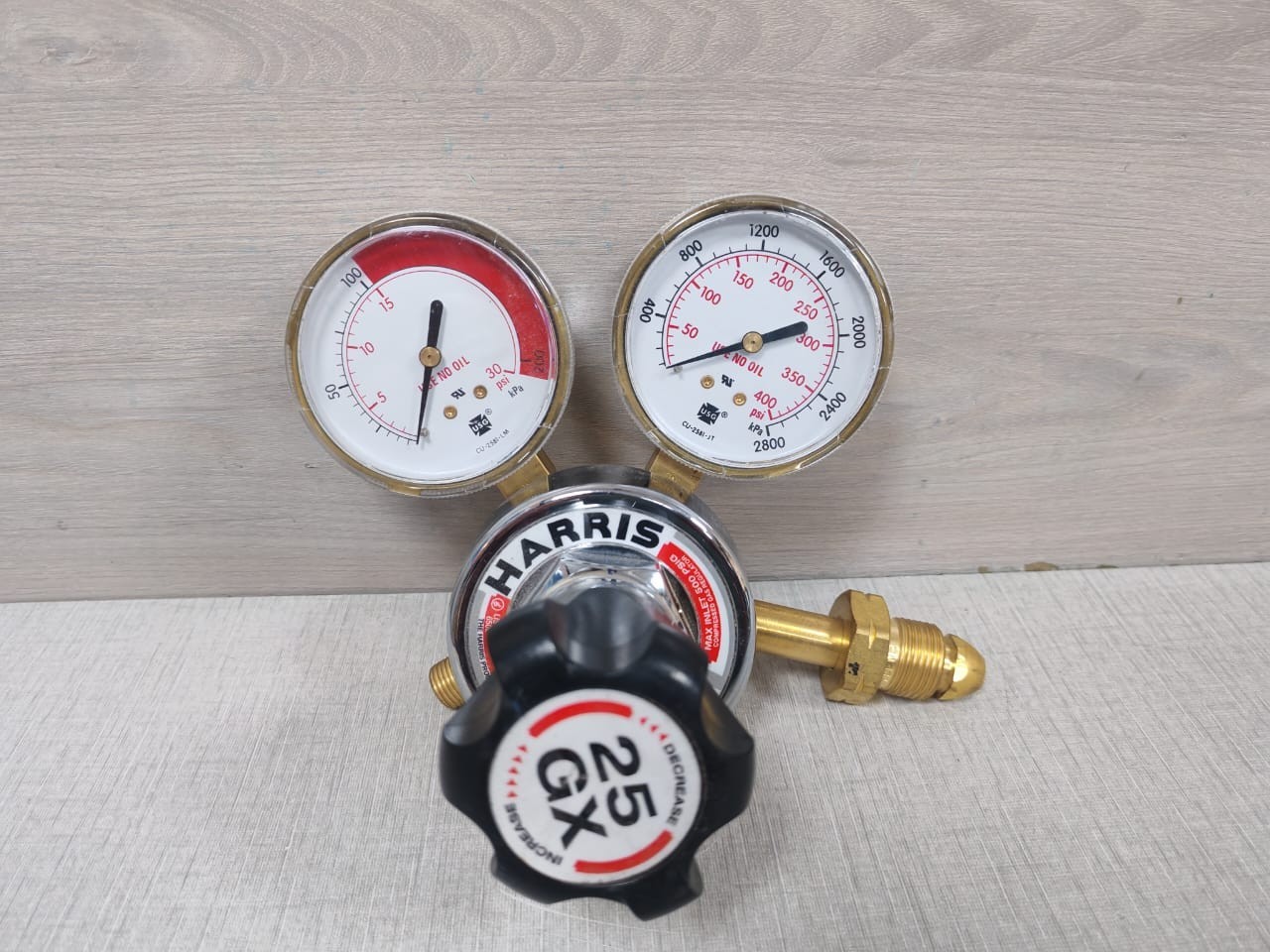 HARIS 25GX-15 Haris 25GX 15 Harris 25GX 15 MAX Inlet 500 PSIG Compressed GAS Regulator 7