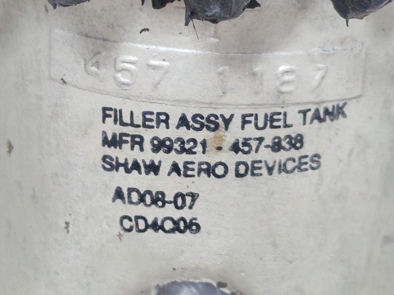 Shaw Aero Devices 457 1187 457 1187 Filler Assy Fuel Tank Shaw Aero Devices 2