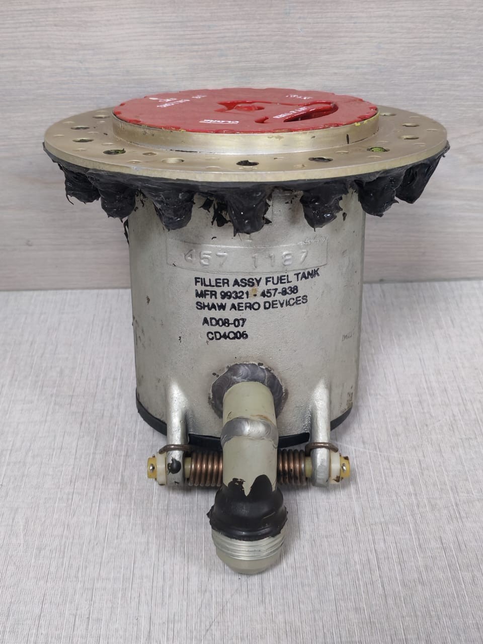 457 1187 Filler Assy Fuel Tank Shaw Aero Devices