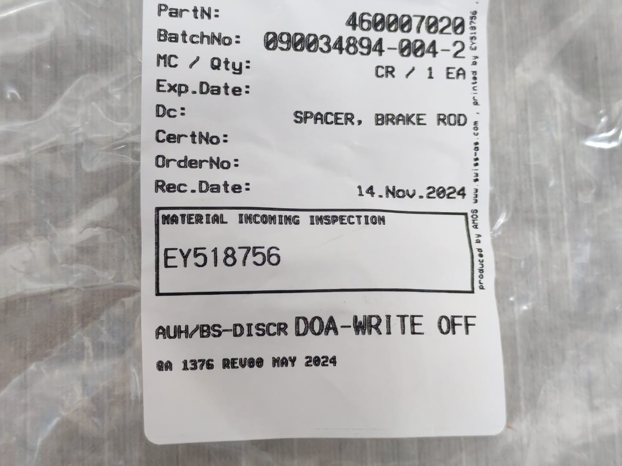 Unbranded 460007020 460007020 Brake Rod Spacer 4