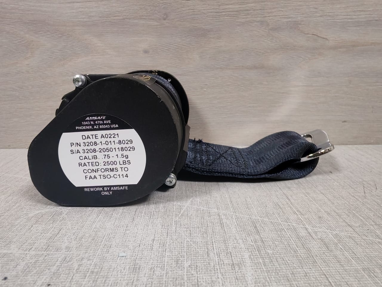 AMSAFE 3208-1-011-8029 AMSAFE 3208-1-011-8029 AIRCRAFT STRAP 6