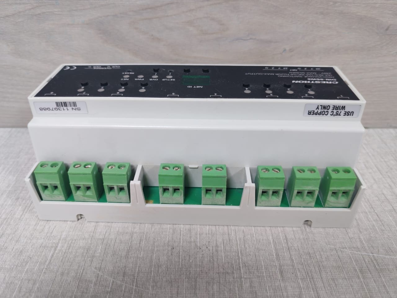 Crestron 6501746 CRESTRON DIN-8SW8 HIGH-VOLTAGE SWITCHING 240V MAX 50/60Hz PN: 6501746 4