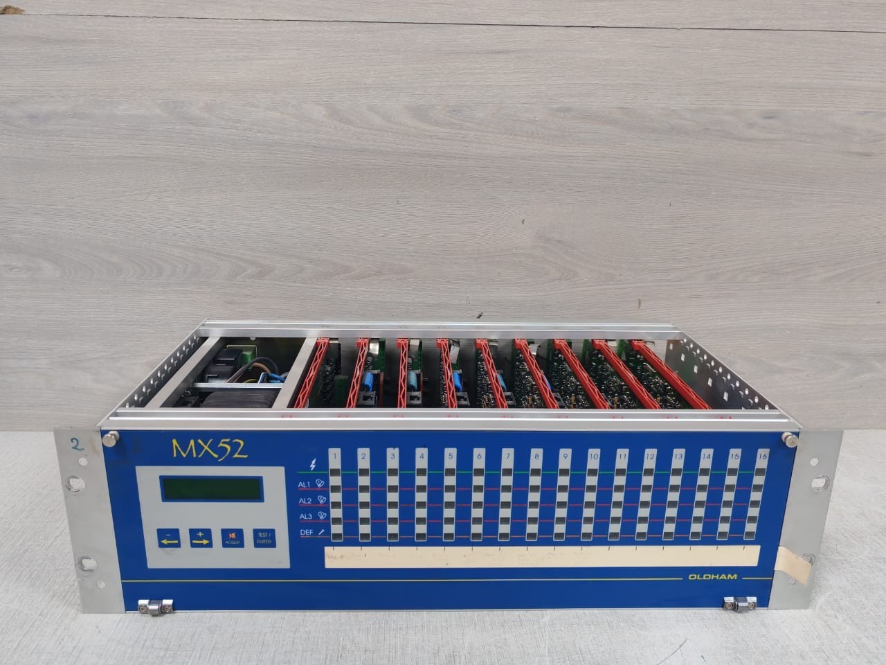 OldHam MX52 Gas Detection Controller With 8 pcs 6451424 Card and 1 Pc 6451423