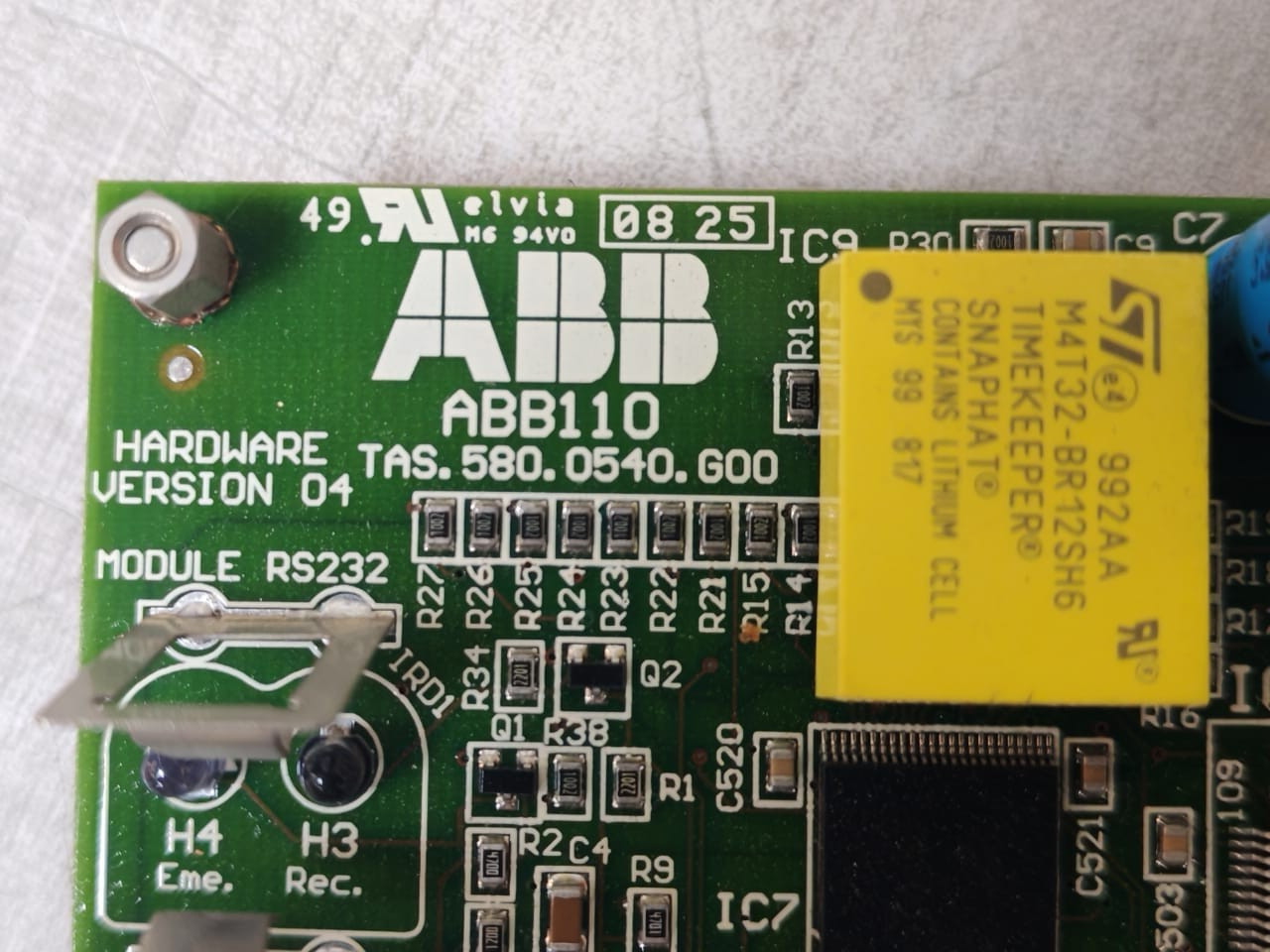 ABB TAS.580.0540.G00 ABB 100 TAS.580.0540.G00 HARDWARE VERSION 04 BOARD ABB100 3