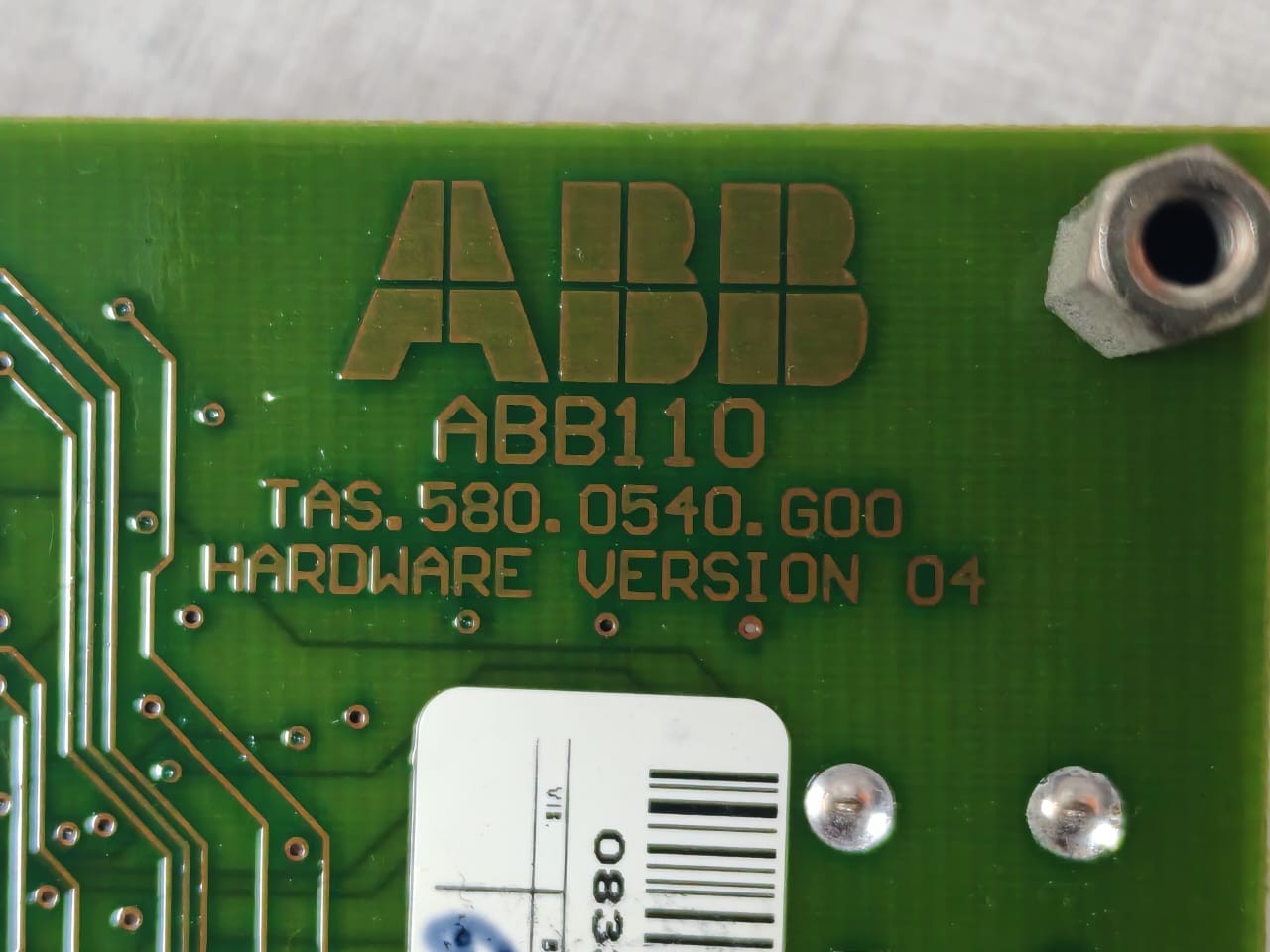 ABB TAS.580.0540.G00 ABB 100 TAS.580.0540.G00 HARDWARE VERSION 04 BOARD ABB100 4