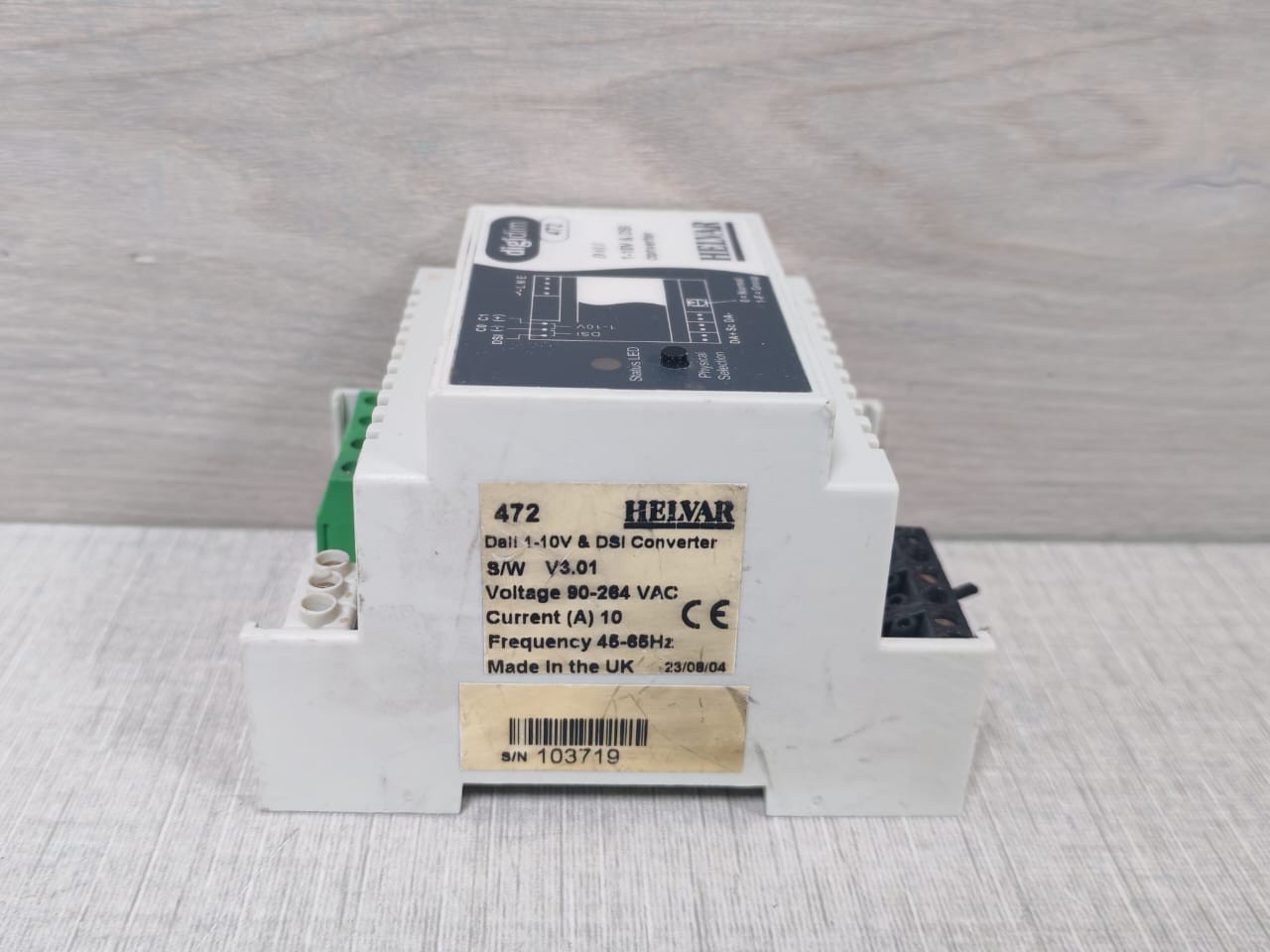 Helvar 472 Helvar 472 DALI 1-10V & DSI Converter V3.01 4