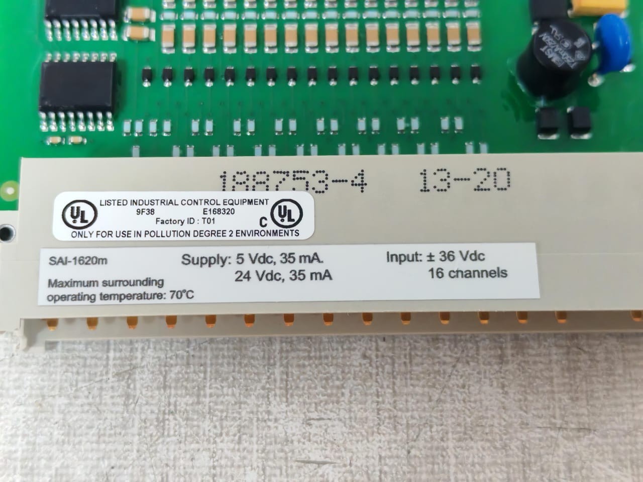 Honeywell SAI-1620M HONEYWELL SAI-1620M CC V1.5 SAFETY MANAGER SYSTEM MODULE 9