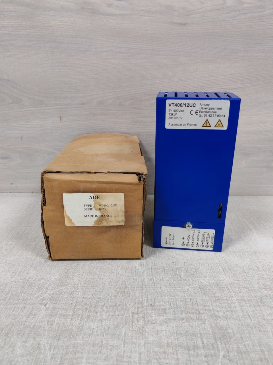 ADE VT400/12UC POWER REGULATOR TRI 400VAC 12KW - WITH DIRTY BOX