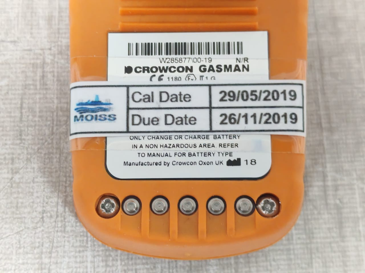 CROWCON GS-AI-B-001-G CROWCON GS-AI-B-001 G GASMAN PORTABLE GAS DETECTOR - No Flow Cap 3