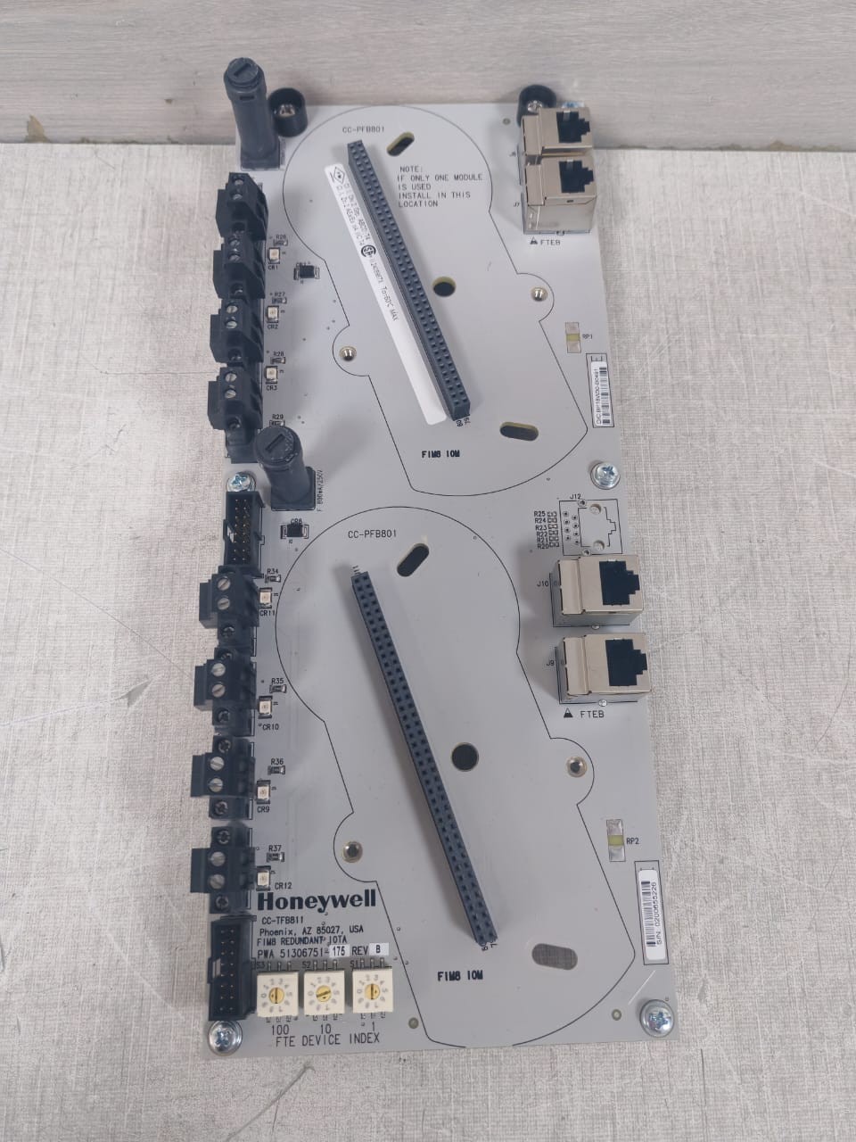 Honeywell TFB811 HONEYWELL CC-TFB811 FIM8 REDUNDANT IOTA PWA 51306751-175 REV B 5