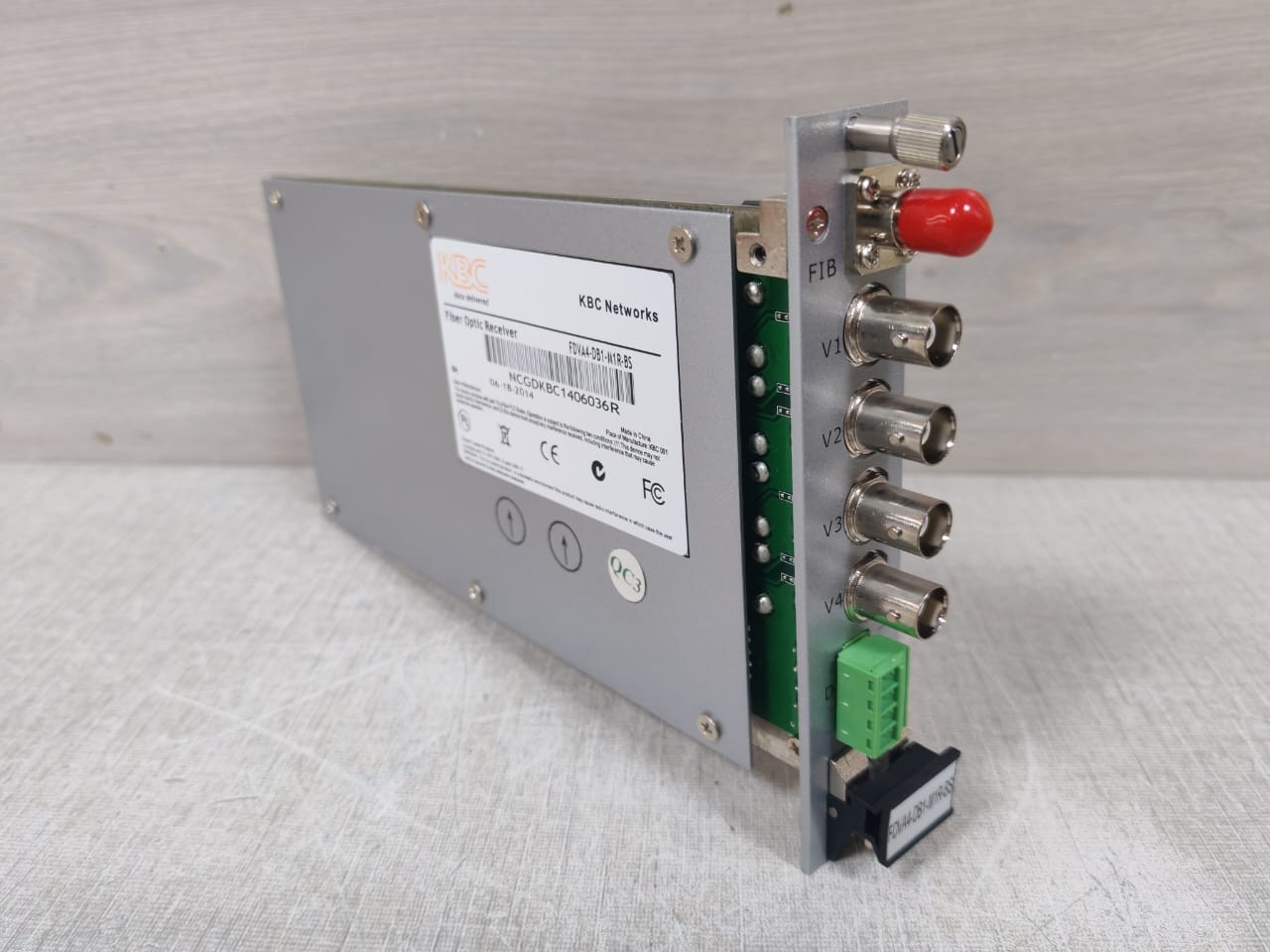 KBC Networks FDVA4-DB1-M1R-BS KBC Networks FDVA4-DB1-M1R-BS Fiber Optic Receiver 4