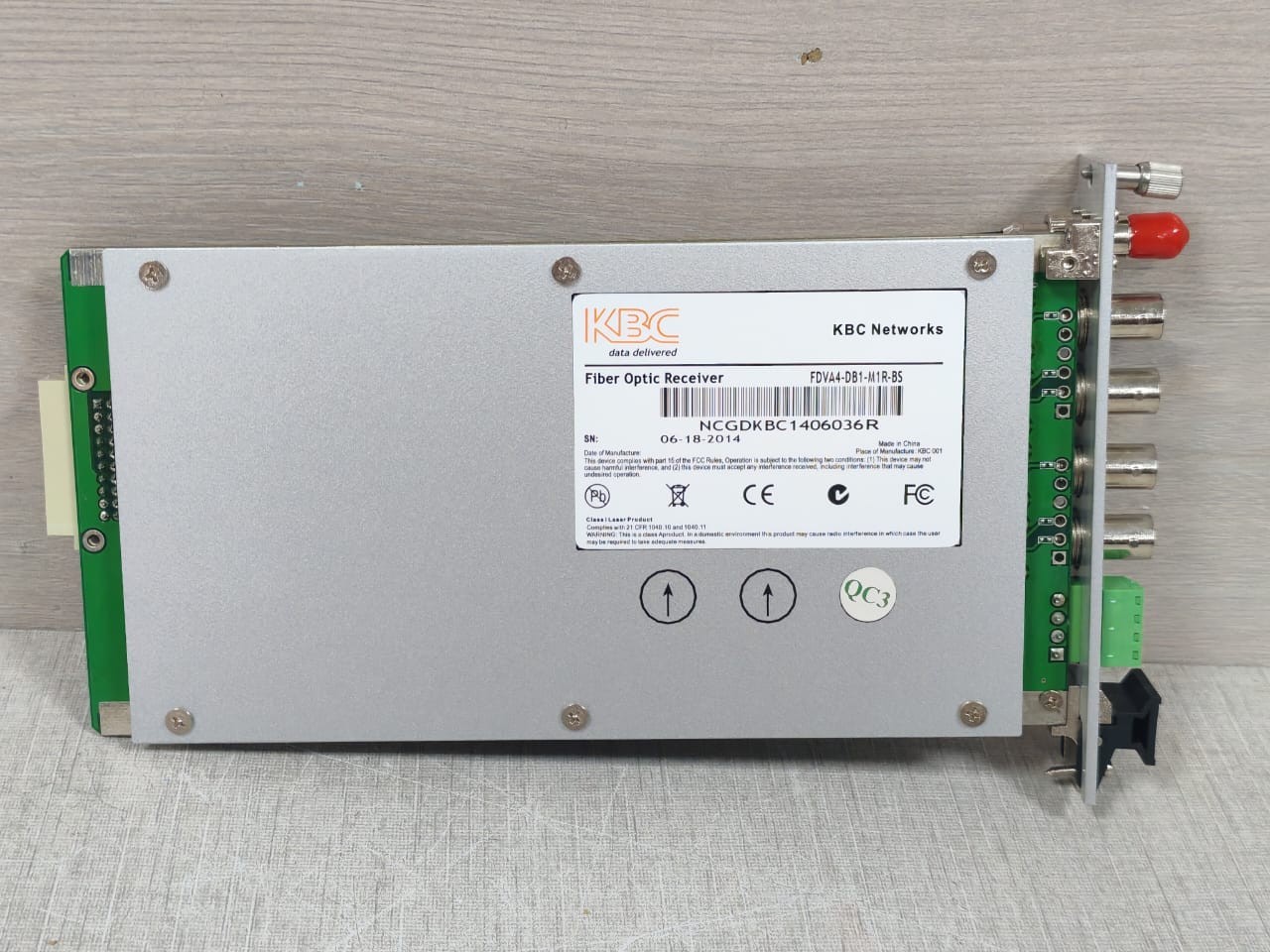 KBC Networks FDVA4-DB1-M1R-BS KBC Networks FDVA4-DB1-M1R-BS Fiber Optic Receiver 7