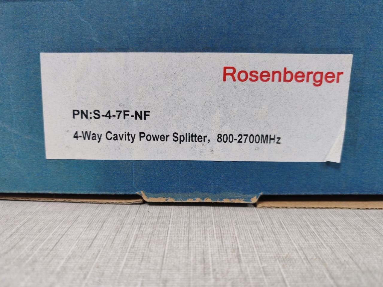 ROSENBERGER S-4-7F-NF ROSENBERGER S-4-7F-NF 4-WAY CAVITY POWER SPLITTER 800-2700MHz 9