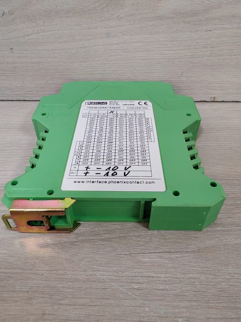 Phoenix Contact 2864969 PHOENIX CONTACT MCR-C-UI-UI-DCI 2864969 SIGNAL CONVERTER 7