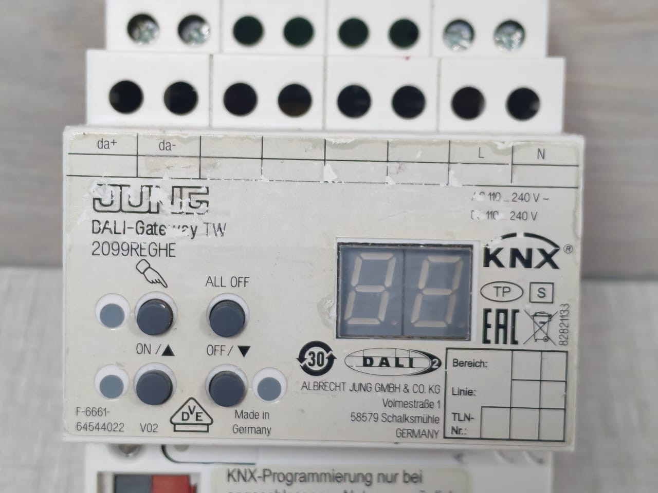 Jung 2099REGHE Jung 2099REGHE KNX DALI Gateway 2