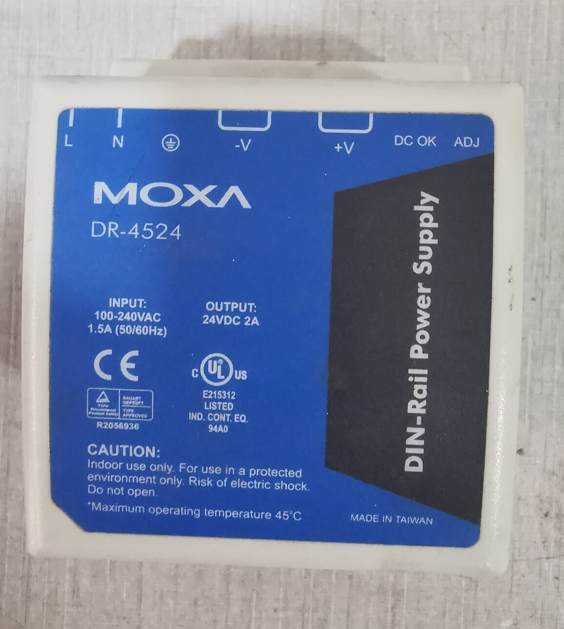 Moxa DR-4524 MOXA DR-4524 DIN Rail Power Supply 5