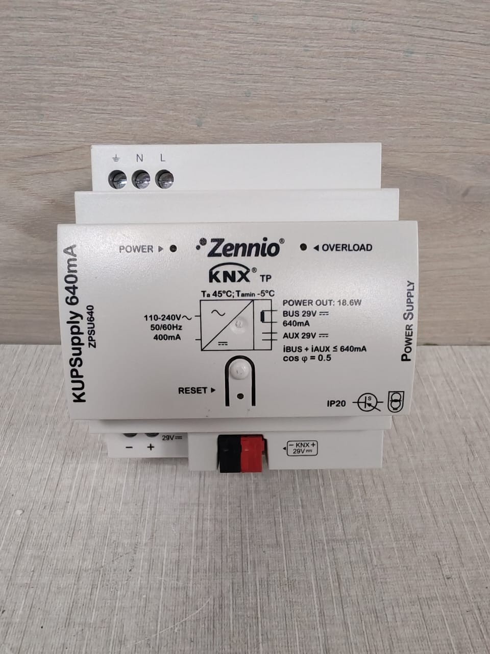 ZENNIO ZPSU640 ZENNIO ZPSU640 KUPSupply 640mA POWER SUPPLY 3
