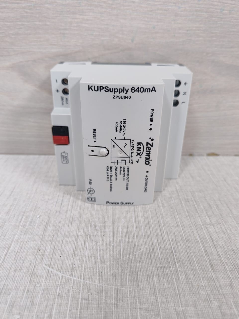 ZENNIO ZPSU640 ZENNIO ZPSU640 KUPSupply 640mA POWER SUPPLY 4