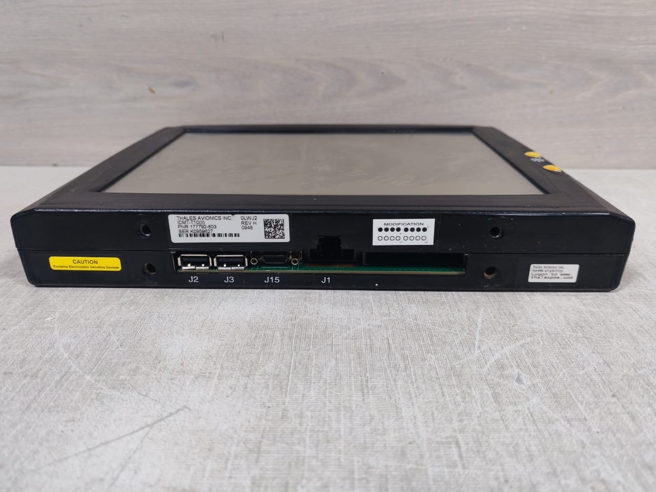 THALES 177792 THALES AVIONICS INC. 0LWJ2 ICMT-T10 PNR: 177792-803 REV H AVIATION PLANE MONITOR 5
