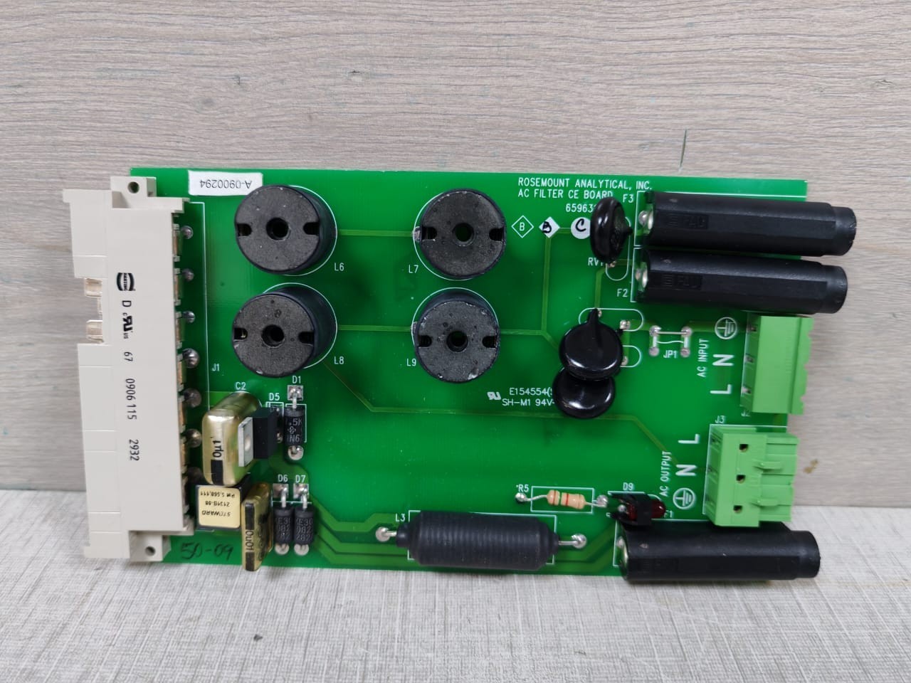 Rosemount E154554 ROSEMOUNT AC FILTER CE BOARD E154554(S) SH-MI 94V-O 2