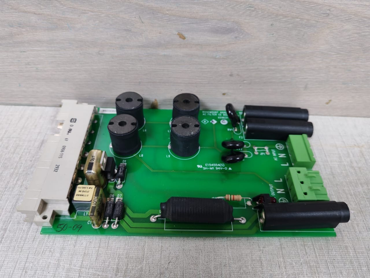 Rosemount E154554 ROSEMOUNT AC FILTER CE BOARD E154554(S) SH-MI 94V-O 8