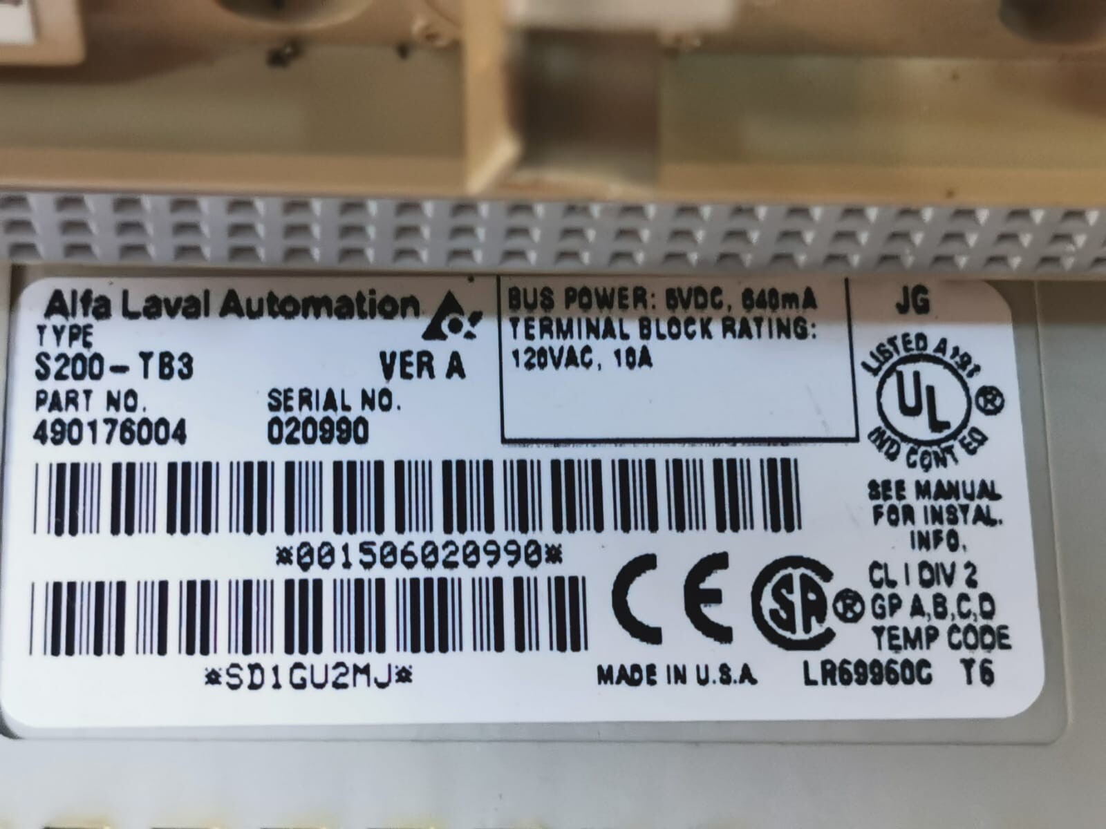 ABB S200-IR8 ABB S200-IR8 & S200-TB3 / 3 Wire RTD Input 8 Channel 8