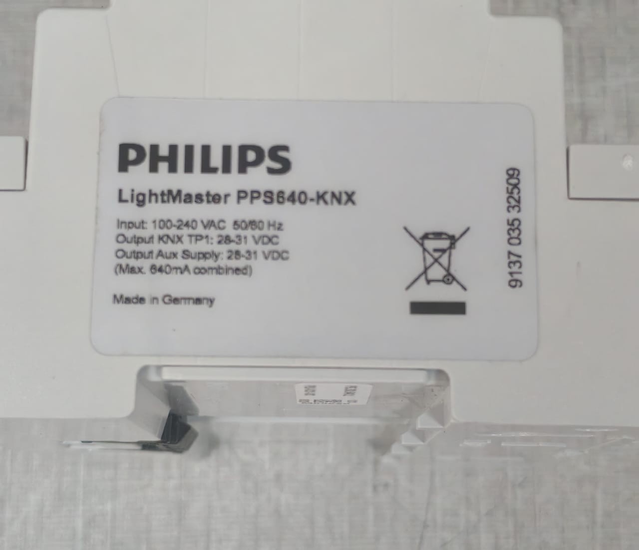 Philips PPS640-KNX PHILIPS LIGHTMASTER PPS640-KNX NETWORK POWER SUPPLY 100-240VAC 5